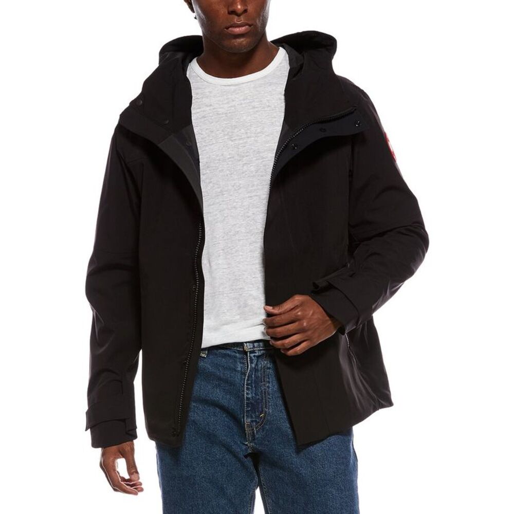 Canada Goose Mens  Rupert Rain Jacket, Black